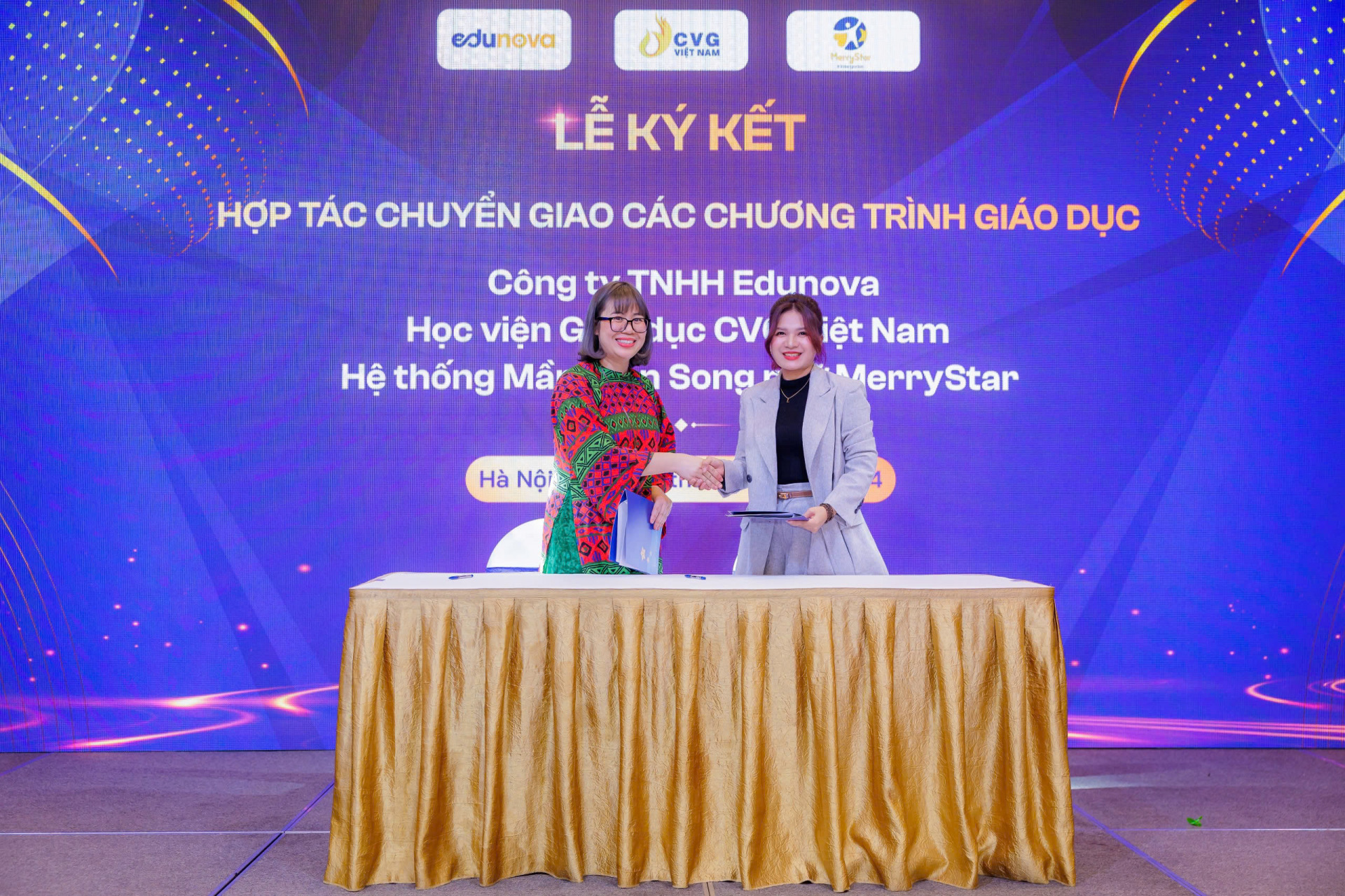 Lễ ký kết chuyển giao Chương trình thể chất NOVA GYM tại Mầm non Song ngữ MerryStar